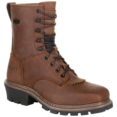 Rocky Square Toe Logger Waterproof Work Boot, 11W RKK0276